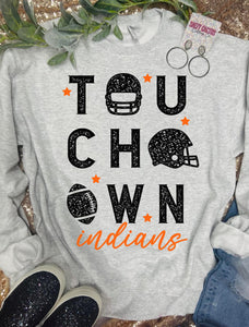 Copy of Touch Down Mascot Ash Tee
