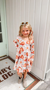 Pumpkin Twirl Dress