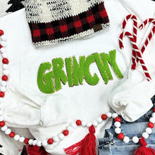 Load image into Gallery viewer, GRINCHY Chenille Patch Crewneck Fleece