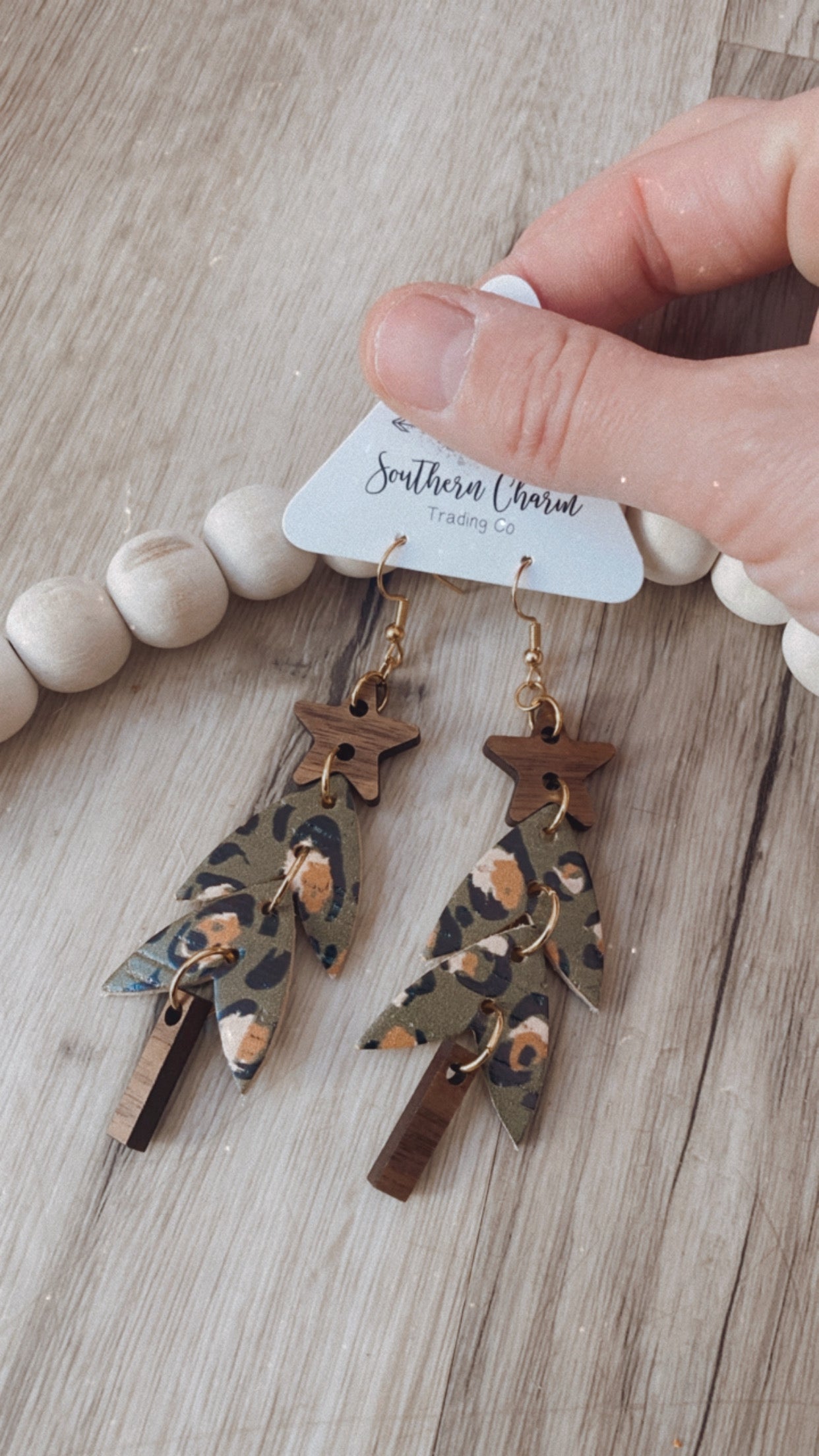 Statement tree earrings