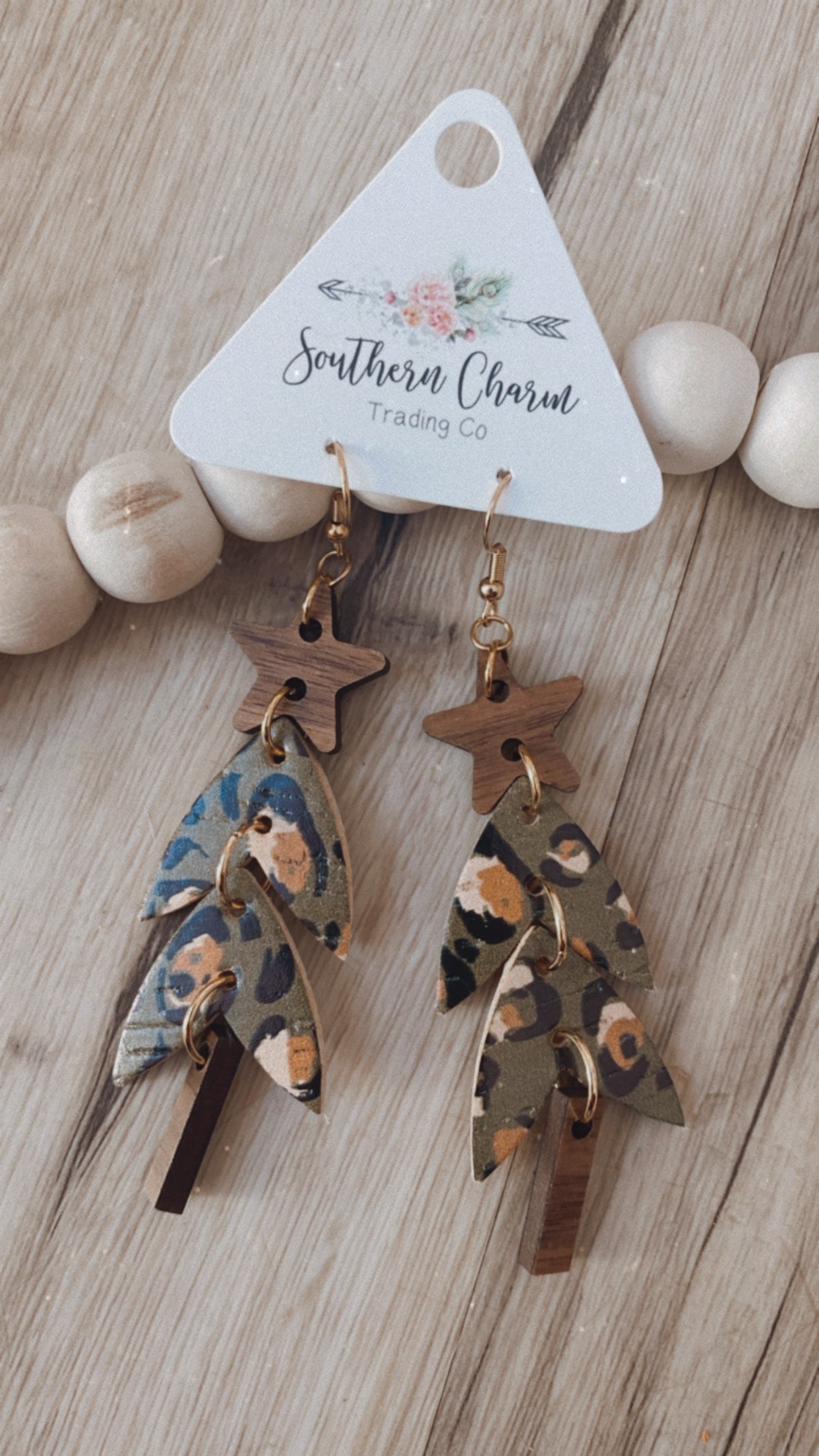 Statement tree earrings