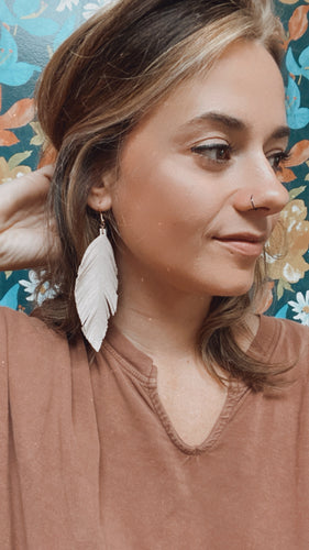 Featherly Love earrings