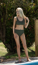 Load image into Gallery viewer, Ribbed mid waist bikini